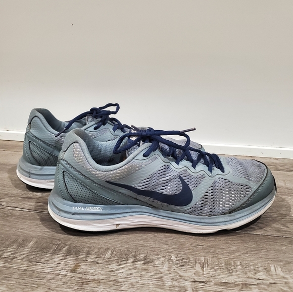 Nike Dual Fusion Run 3 - Gray & Navy - Picture 1 of 10